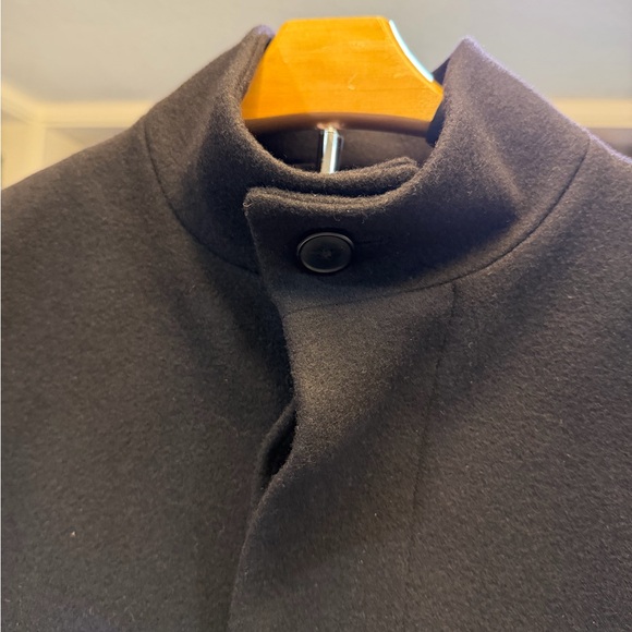 Theory Black City Melton - Long Coat Cashmere / wool - Picture 2 of 8